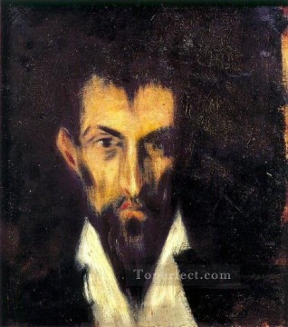  jefe Obras - Cabeza de Hombre a la Greco 1899 Pablo Picasso